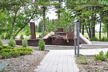 twisted steel girders rescued from the World Trade Center devastation